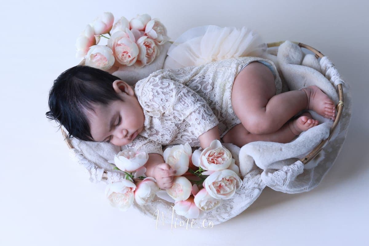 Baby milestone photography session